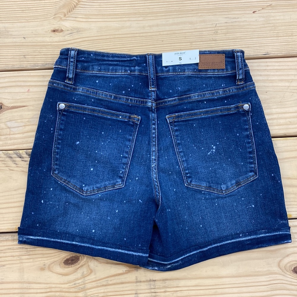 Judy Blue Bleach Spatter Shorts - Picture 2 of 2